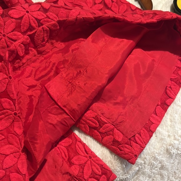 MAGGY LONDON RED DRESS SIZE 8 - Picture 7 of 7